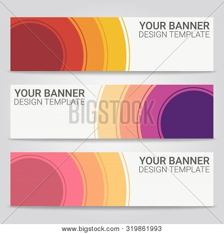 Abstract Beautiful Banner Template Background, Vector Illustration ,design For Business Presentation