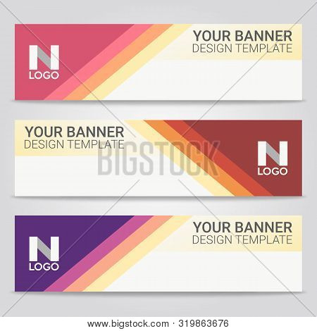 Abstract Beautiful Banner Template Background, Vector Illustration ,design For Business Presentation