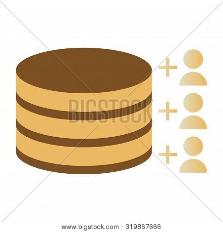 Data Warehouse Icon Logo Design. Vector Illustration