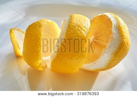 Fresh Lemon On White Background.food Background.yellow Lemon On White Background