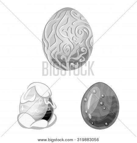 Vector Design Of Monster And Fantasy Icon. Collection Of Monster And Big Vector Icon For Stock.