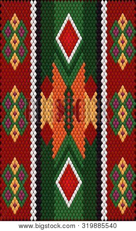 The Traditional Ornament Of The Inhabitants Of The East, The Arab World, In Which Rich Colors Attrac