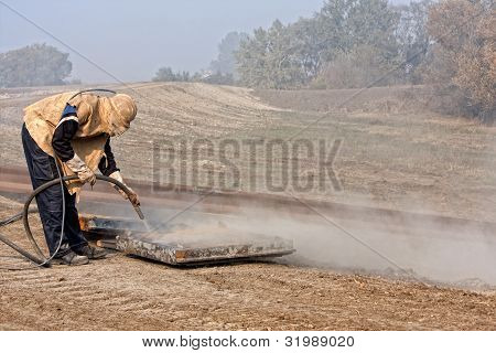 Sandblæsning