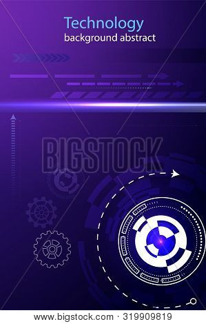 Abstract Technology Background. Vector Illustration Digital Modern