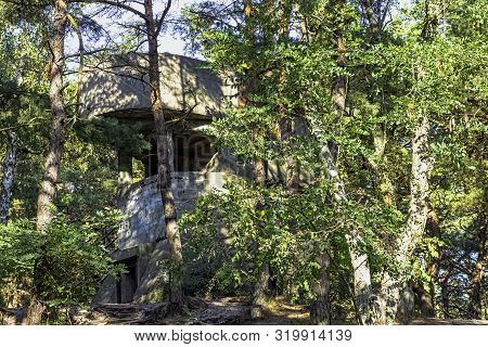 Hel, Pomerania, Poland - August 27: Old Polish Bunker On The Coast On August 27, 2019 In Hel, Pomera