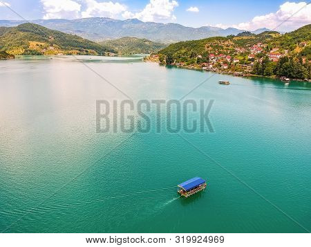 Jablanicko Lake In Bosnia And Herzegovina Near Village Ostrozac