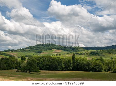 France, Jura, Arbois, Vineyard Landscape In The Commune Of Pupillin, Famous Terroir Of The Jura Wine