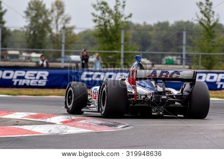 August 30, 2019 - Portland, Oregon, USA: TONY KANAAN (14) of Salvador, Brazil  practices for the Grand Prix of Portland at Portland International Raceway in Portland, Oregon.