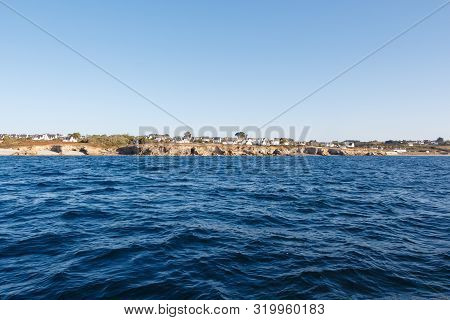 Coast In Brittany View From The Sea