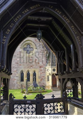 Luss Parish Church Viewed Through Church Gate, Loch Lomond, Argyll, Scotland, Uk 
Build 1875