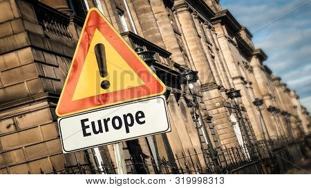 Street Sign To Europe