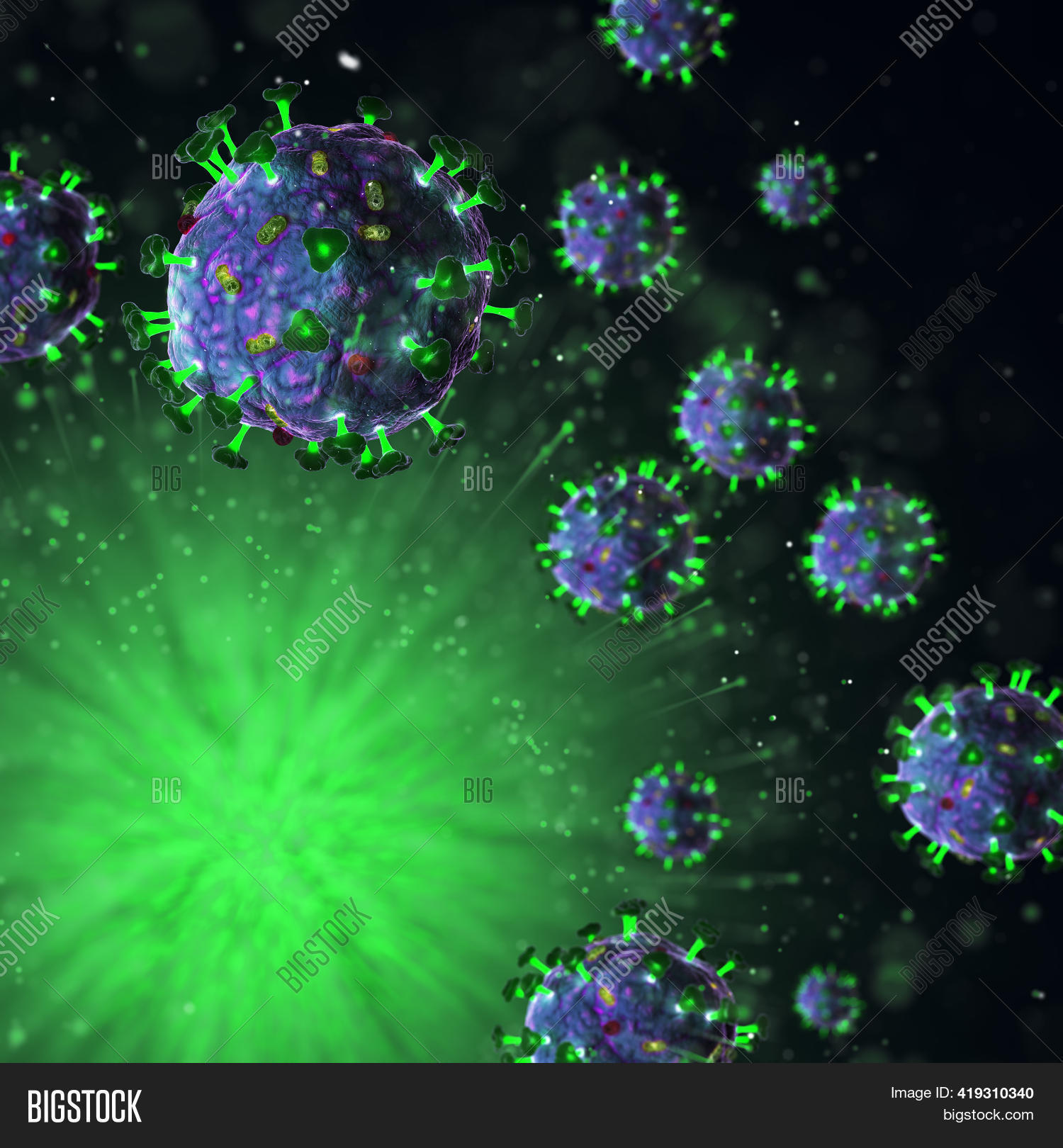 Pathogens Vector 3d 3d Render Pathogenic Image & Photo (Free Trial) | Bigstock