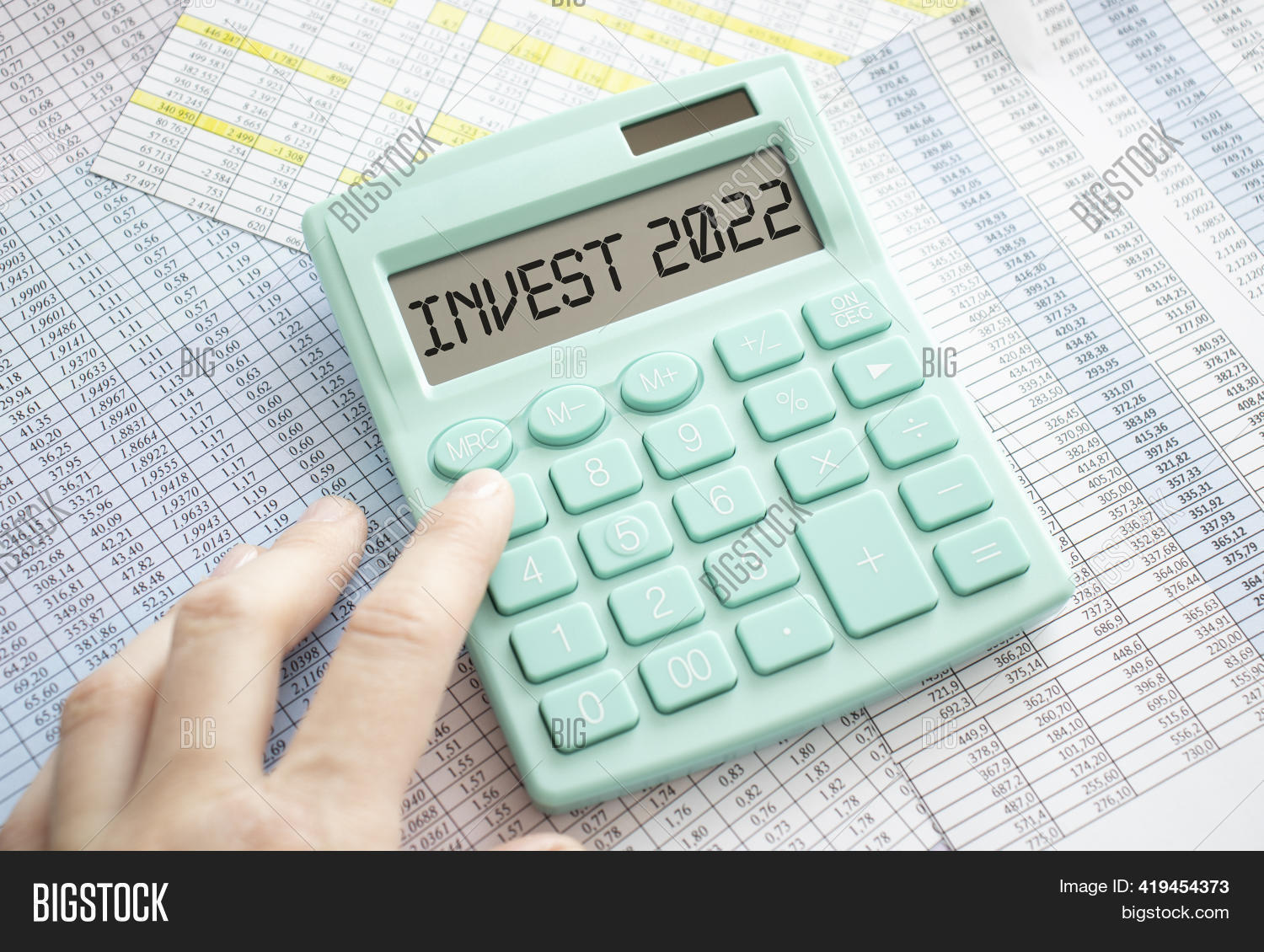 Calculator Word Invest Image & Photo (Free Trial) Bigstock