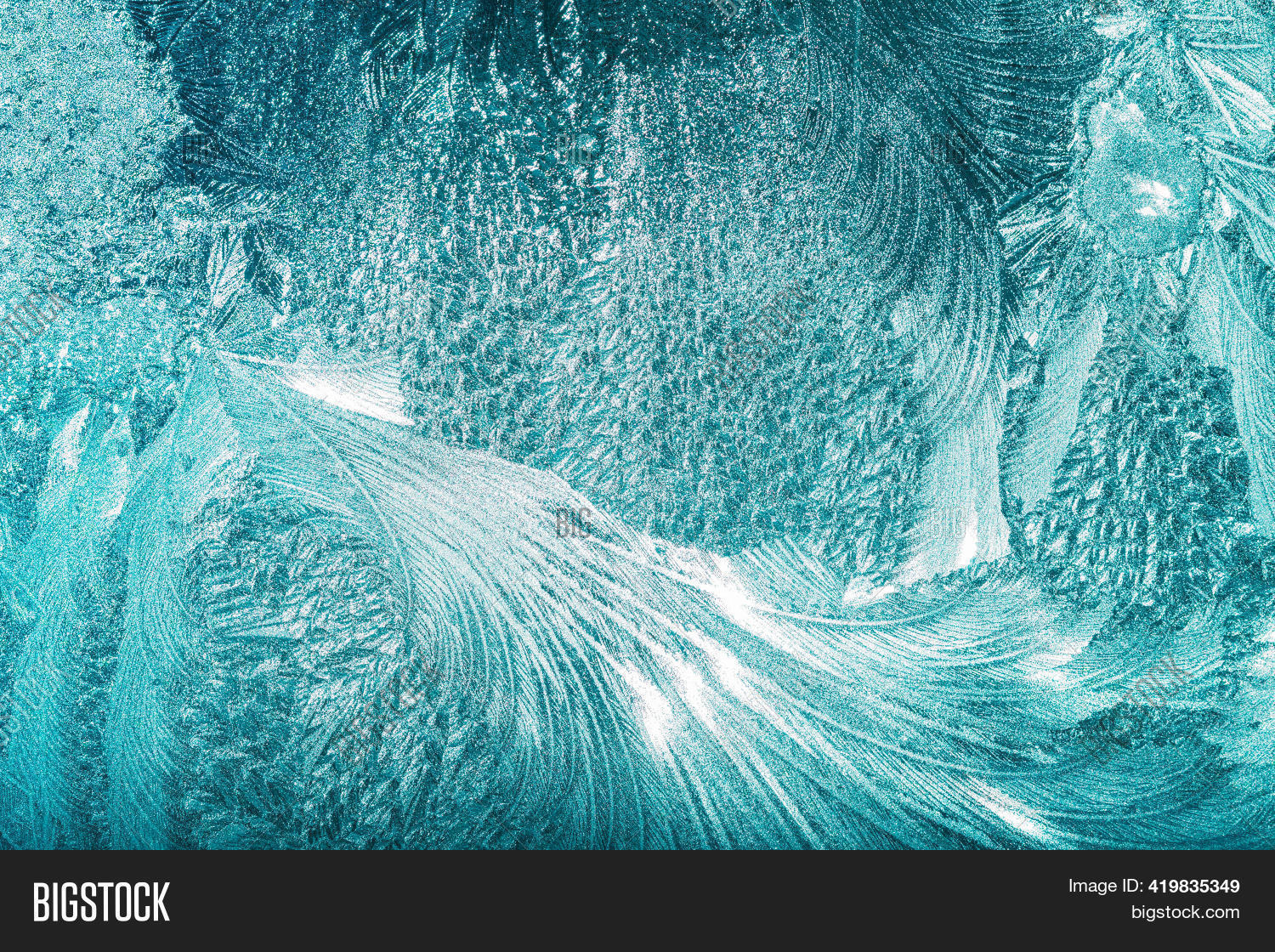 Blue Frosty Glass Ice Image & Photo (Free Trial) Bigstock