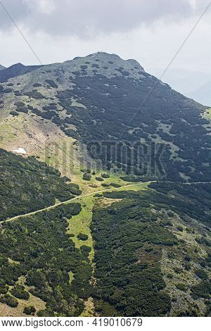 Chleb Hill, Little Fatra, Slovak Republic. Hiking Theme. Seasonal Natural Scene.