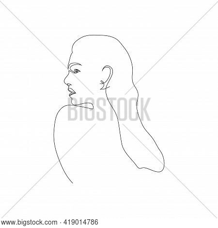 Continuous Line Art In Elegant Style For Prints