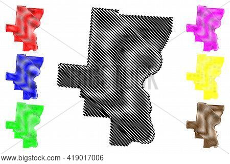 Gallia County, Ohio State (u.s. County, United States Of America, Usa, U.s., Us) Map Vector Illustra