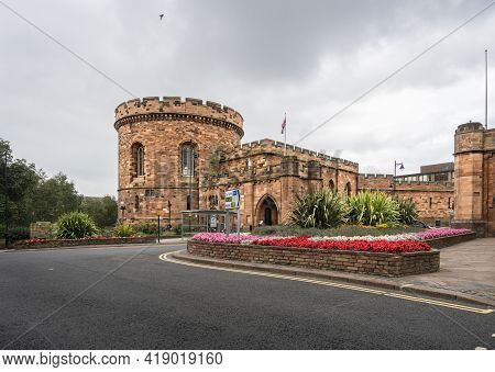Carlisle, Cumbria, Uk, August 2020 - Carlisle Citadel, Old Courthouse, Carlisle, Cumbria, Uk