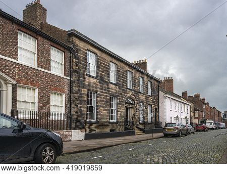 Carlisle, Cumbria, Uk, August 2020 - Ancient Architecture In The City Of Carlisle, Cumbria, Uk