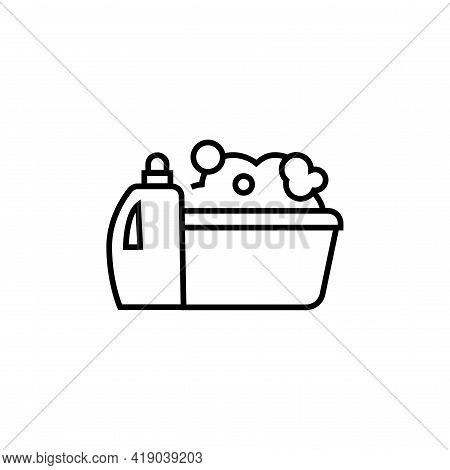 Laundry Icon. Housekeeping Sign Symbol Vector Illustration.