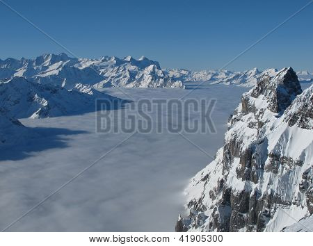Näkymät kohti Eiger, Mönch ja Jungfrau, Titlis