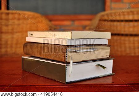 Novel Books And Diary Book Memory Of Detail Between Journey Of Travelers Thai People Travel Visit In