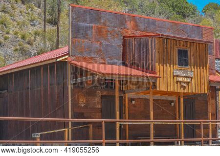 The Mogollon Theater Is In Mogollon Ghost Town. This Historic District Was The Wildest Mining Town. 