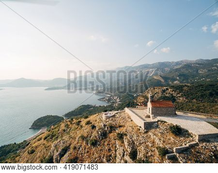 Chirch Sveti Savva Near Island Sveti Stefan.
