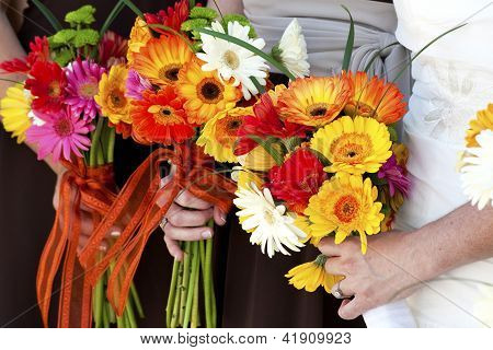 Holding Flower Bouquet