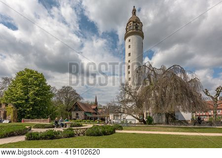 Medieval Hoechster Castle In Frankfurt Hoechst, Germany