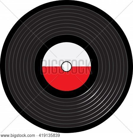 Standard Old Vinyl Record For Playing Music