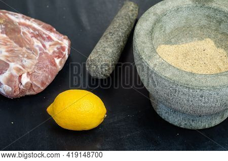 Homemade Capicola (coppa). Dry-cured Pork Loin Step-by-step Recipe. Salted Meat, Lemon And Mortar Wi