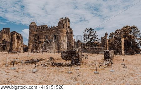 Fasil Ghebbi, Royal Castle In Gondar, Ethiopia