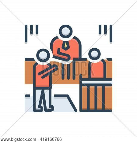 Color Illustration Icon For Circumstance Situation Circumstances Actualities Circs