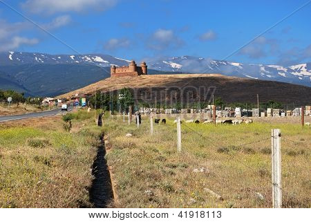 Landskab, Sierra Nevada i Andalusien, Spanien.