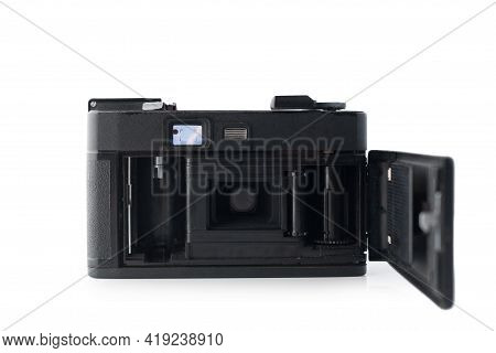 Zaporozhye, Ukraine May 3, 2021: Elikon Photo Camera Isolated On White Background.