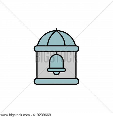 Building, Bell Icon. Set Of Buildings Illustration Icons. Signs, Symbols Can Be Used For Web, Logo, 