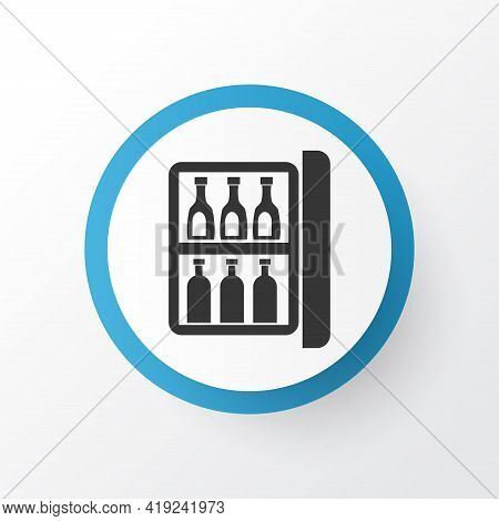 Minibar Icon Symbol. Premium Quality Isolated Mini Fridge Element In Trendy Style.