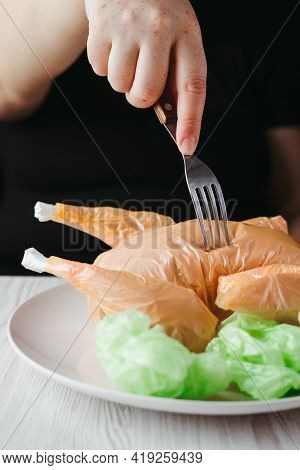 Micro Plastic Contamination Of Food, Waste Problem