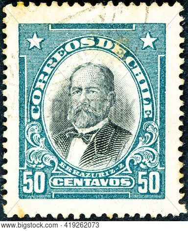 Chile- Circa 1930 : Postage Stamp Printed By Chile, Errazuriz Stamp, Circa 1930.