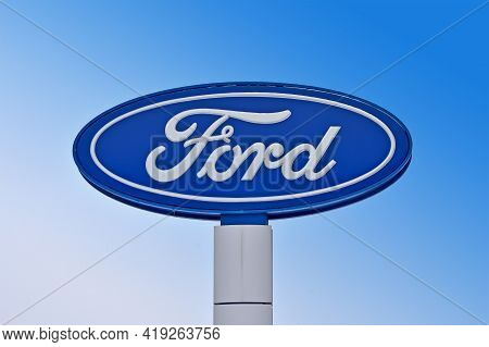 Kiev, Ukraine - Feb 10, 2021: Winner Automotive Autocentre On February 10, 2021 In Kiev, Ukraine. It