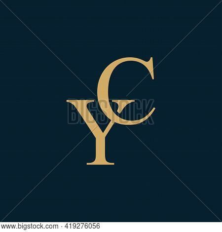 Yc Or Cy Logo. Company Logo. Monogram Design. Letters Y And C.