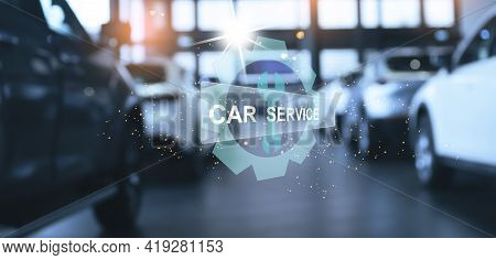 Ai Hologram Car Dashboard Station Car Banner Electronics Autopilot Autonomous Futuristic Service Mai