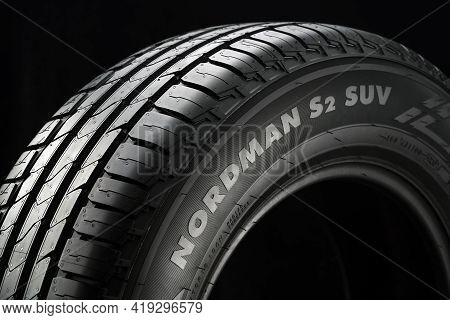 Nokian Nordman Sx2 Suv Tires, New Summer Tires For Crossovers. Krasnoyarsk, Russia, May 2021