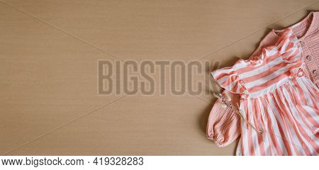 Eco Friendly Clothing, Organic Cotton Clothes. Batiste And Muslin Natural Tones Dresses On Beige Rec