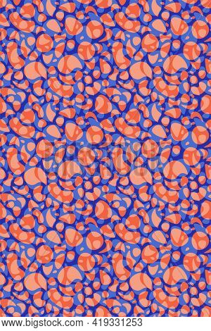 Abstract Background With Translucent Flowing Shapeless Liqued Drops