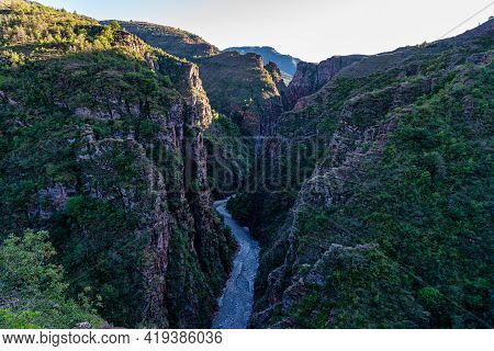 Gorges De Daluis Or Chocolate Canyon As It Is Called By Locals Because Of The Rocks Color Formed By 