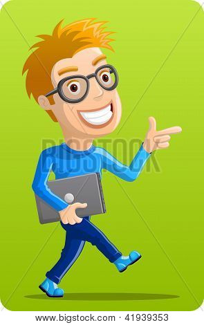 Počítačový Geek - polohovací s notebookem