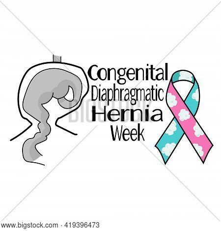 Congenital Diaphragmatic Hernia Week, Schematic Illustration Of Hernia Of The Diaphragm And Symbolic