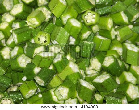 Okra skiver (Hibiscus Esculentus)